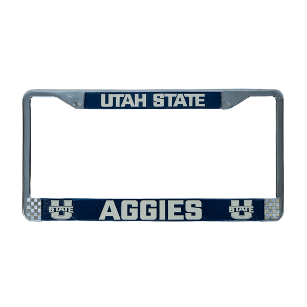 Utah State, Aggies, U-State, Metal, License Plate, Frame